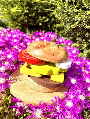 Waldorf Ahşap Oyuncak Hamburger Set
