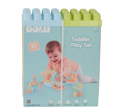 OYUNCAK YOL VE BLOK SET 30 PCS