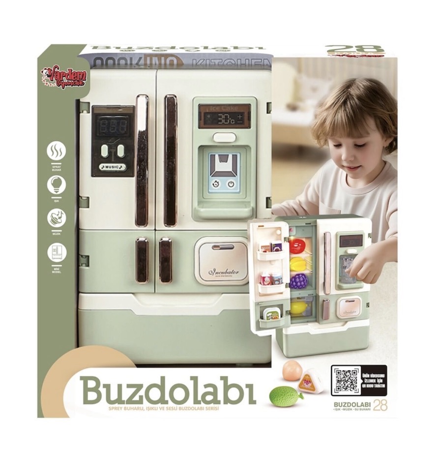 IŞIKLI VE SESLİ AKSESUARLI BUZDOLABI