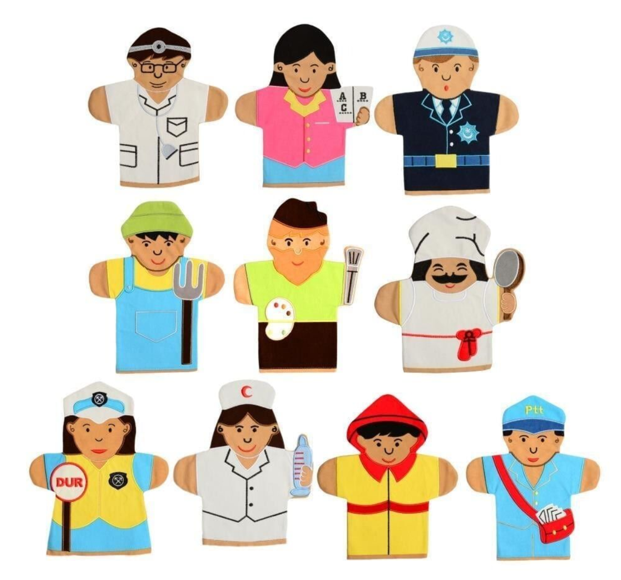 MESLEKLER KUKLA SETİ 10 LU