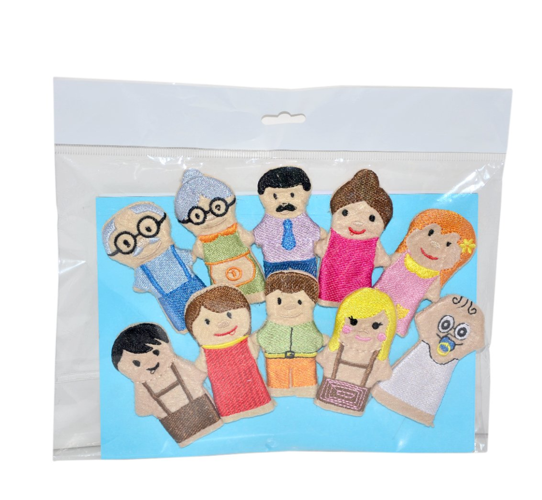 İnsanlar Parmak Kukla Seti