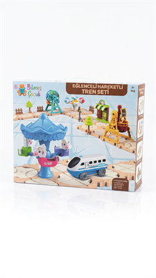 Kodlamalı Lunapark Tren Seti – 125 Parça Eğitici Raylı Tren Oyuncağı