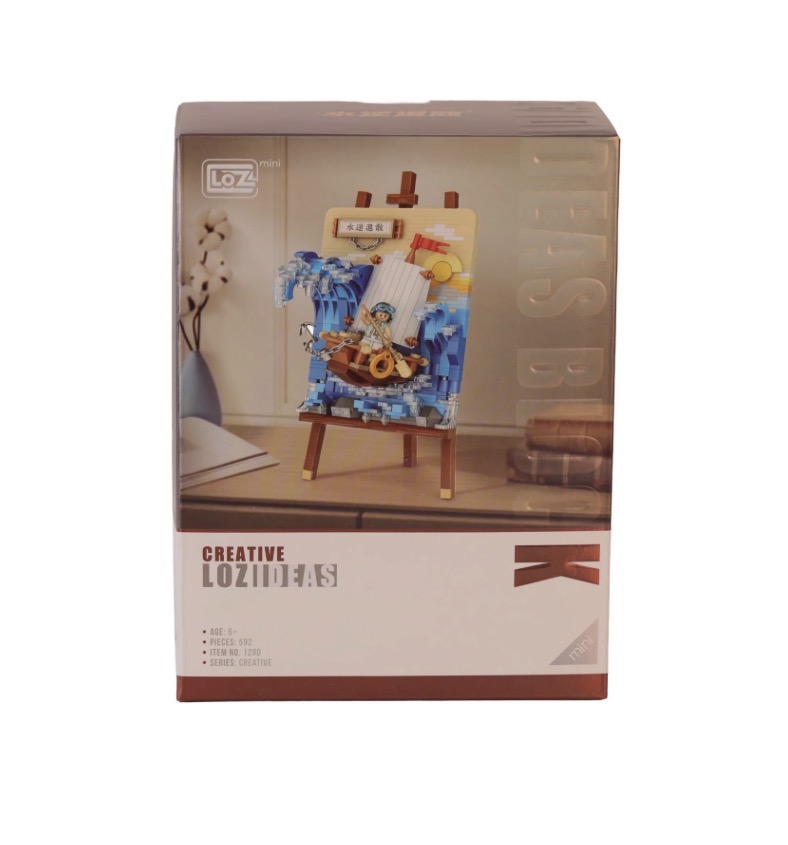 LOZ YELKENLİ GEMİ AHŞAP BOYAMA BLOCK OYUNCAK 592 PARÇA