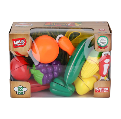KUTU-2AB 22 PCS KESİLEBİLİEN SEBZE MEYVELER