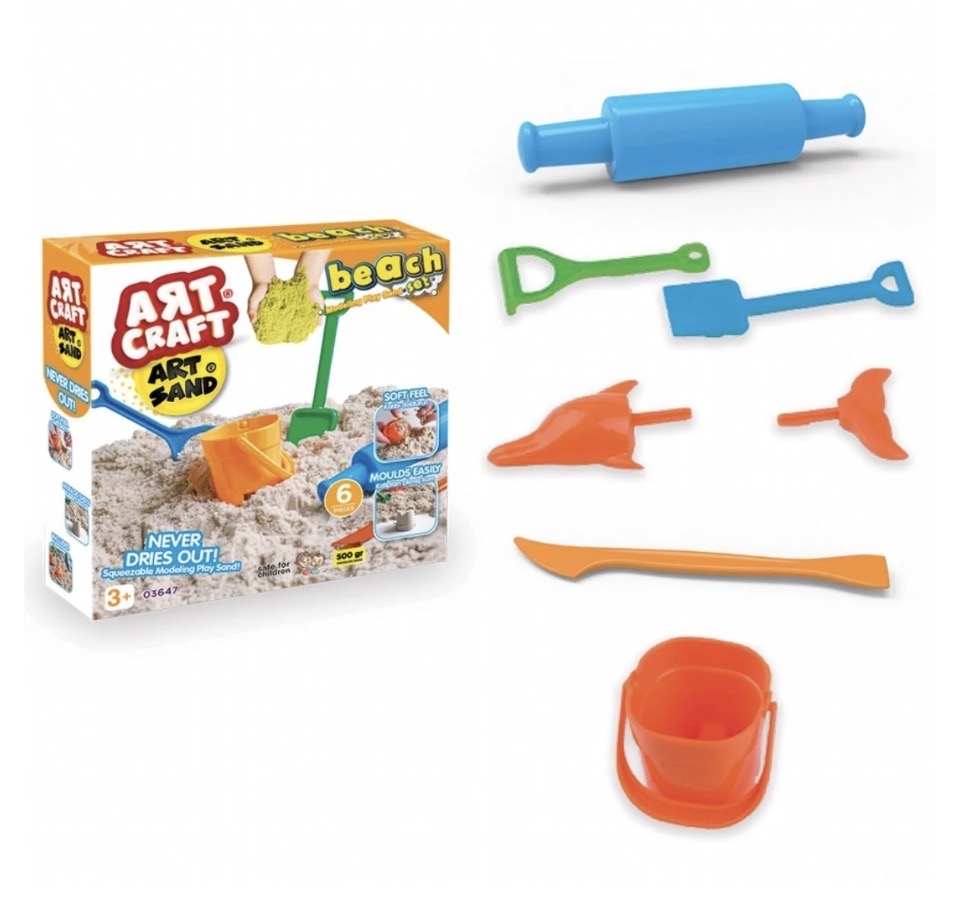 500GR PLAJ KUM SET ART STAND