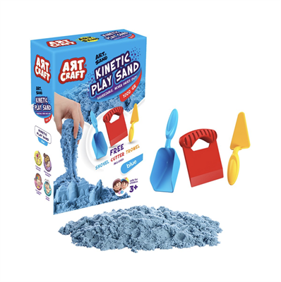 AKSESUARLI MAVİ KİNETİK OYUN KUMU 1000 GR