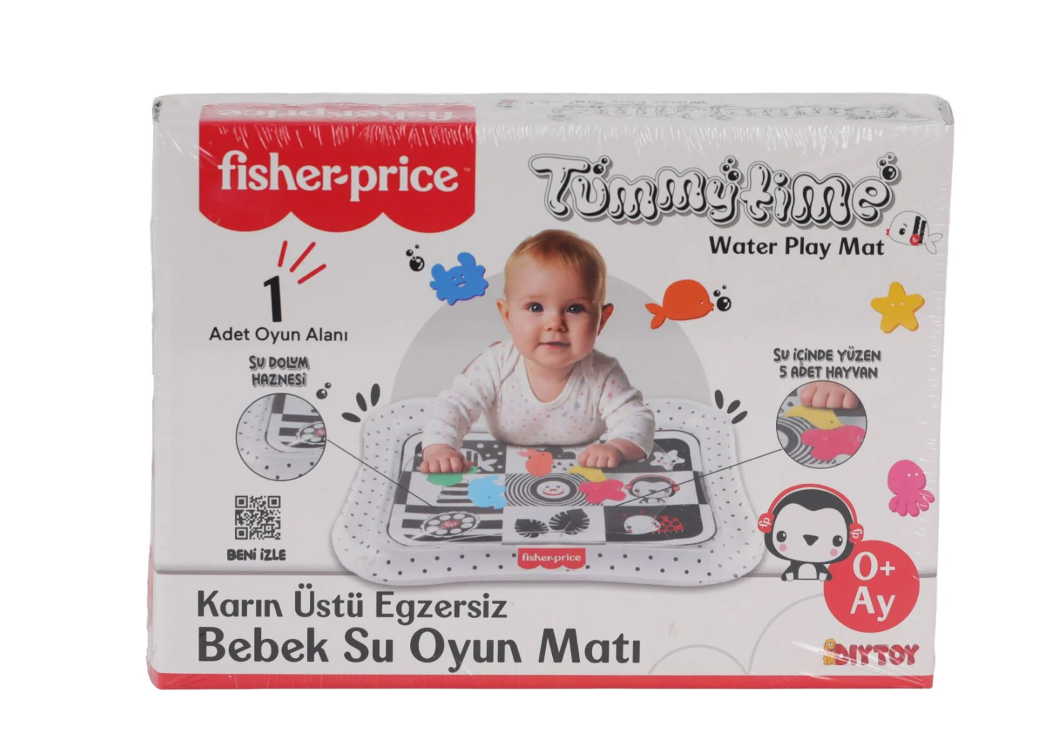 FISHER PRICE BEBEK SU OYUN MATI SİYAH VE MAVİ
