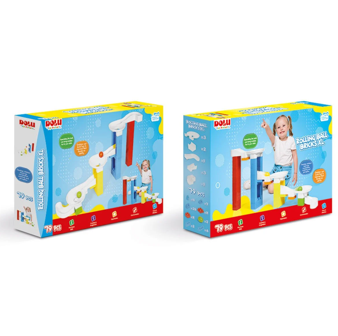 Eğitici Top Yuvarlama Blokları XL -Dolu Oyuncak