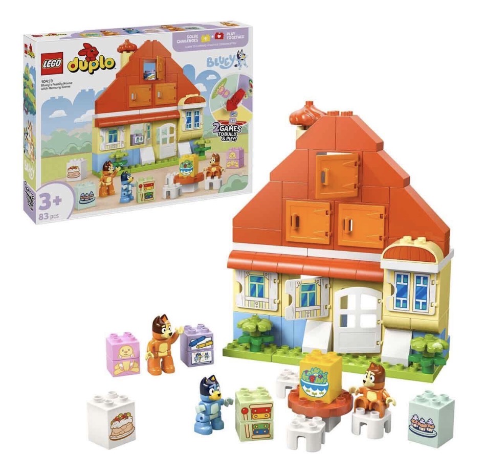 Lego Duplo Bluey Ailesinin Evi ve Hafıza Oyunu parça +3 yaş