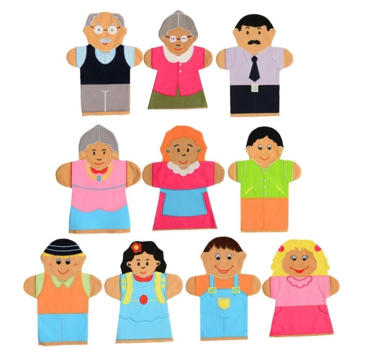 İNSANLAR KUKLA SETİ 10 LU