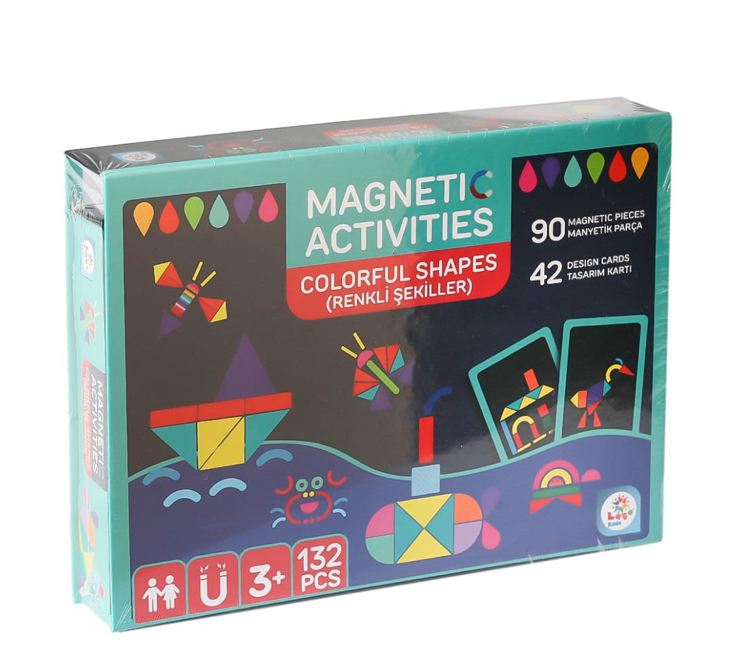 Manyetik Aktivite Renkli Şekiller -Laço