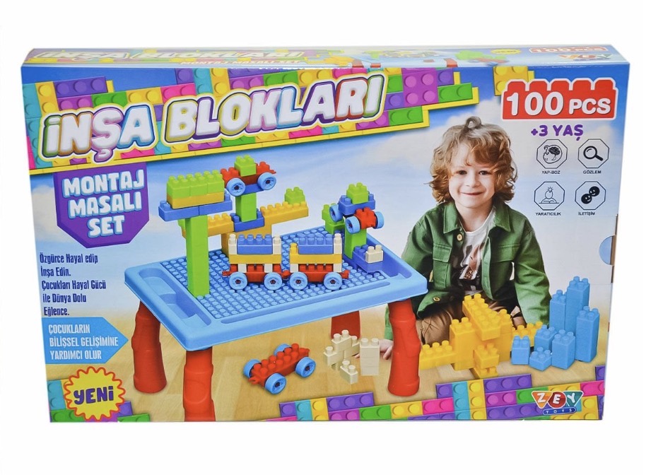 İnşa Blokları Erkek Seti - Zey Toys