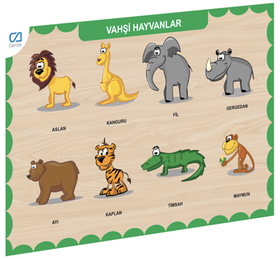 CA GAMES AHŞAP VAHŞİ HAYVANLAR BUL-TAK