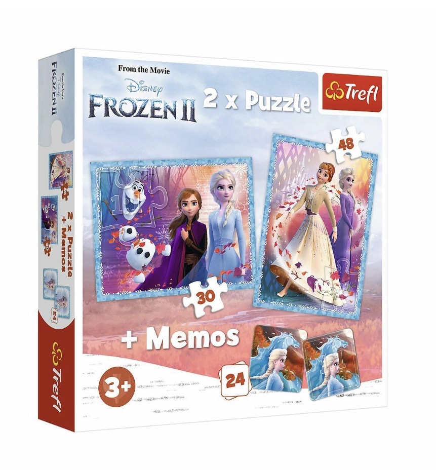 2IN1 Frozen II Çocuk Puzzle