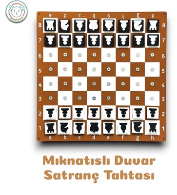 Satranç Duvar Panosu Mıknatıslı