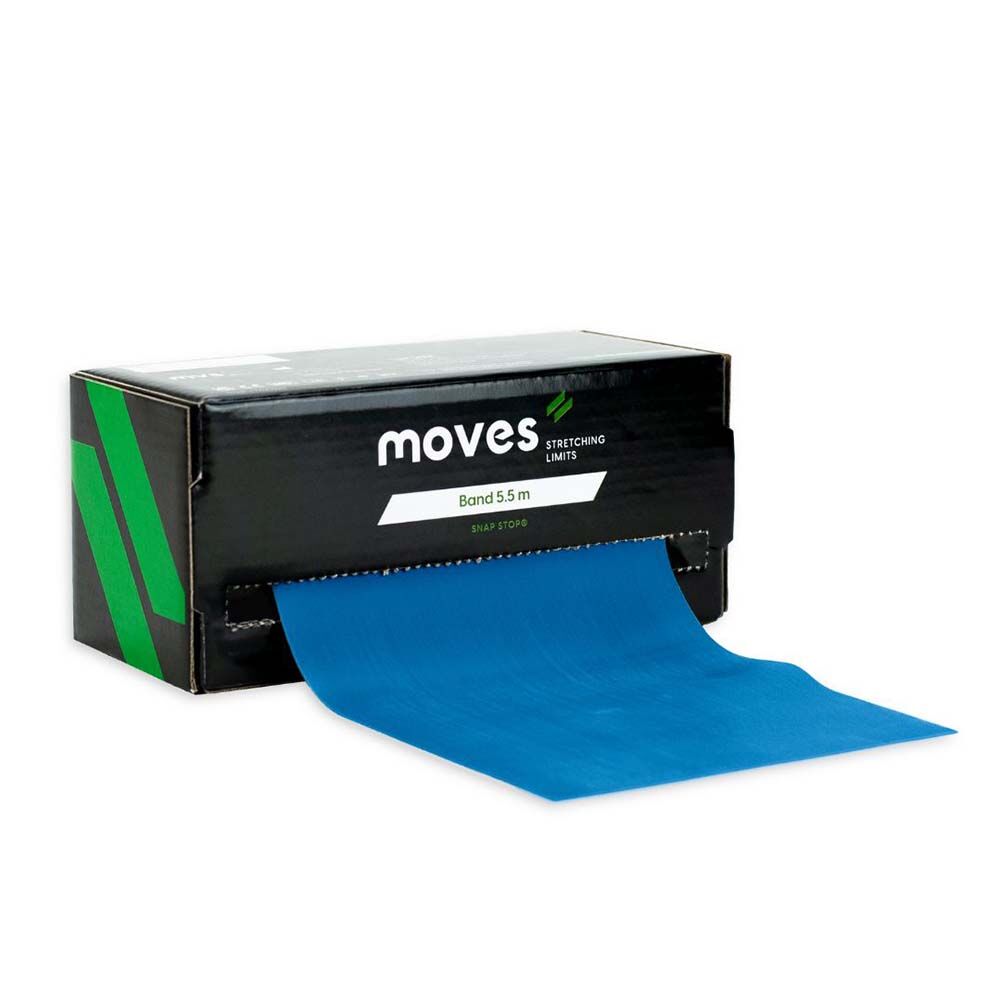 Moves Profesyonel Egzersiz ve Direnç Bandı 5.5 m-Mavi - Ekstra Sert
