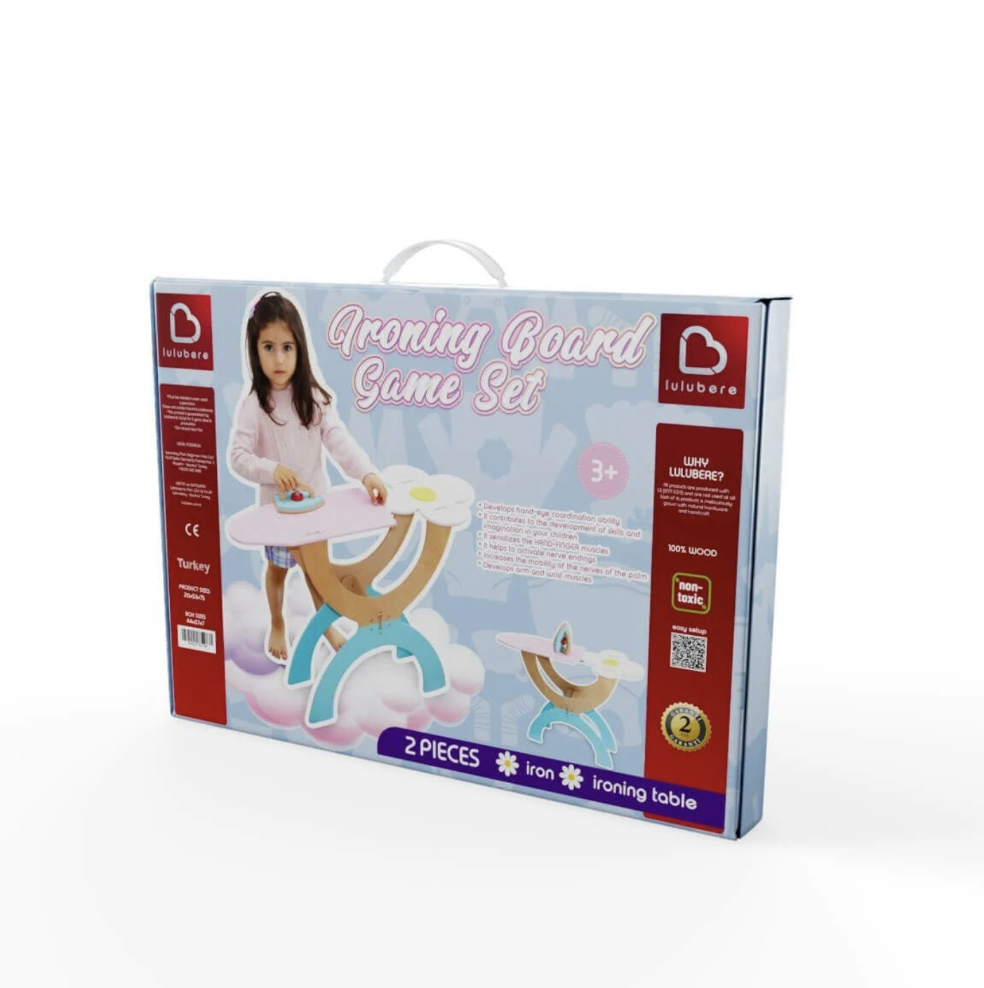 Ahşap Ütü Masası Seti -Lulubere Oyuncak