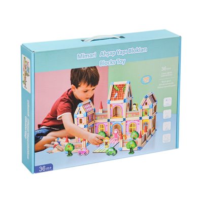 Ahşap Mimari Yapı Blokları 268 Parça
