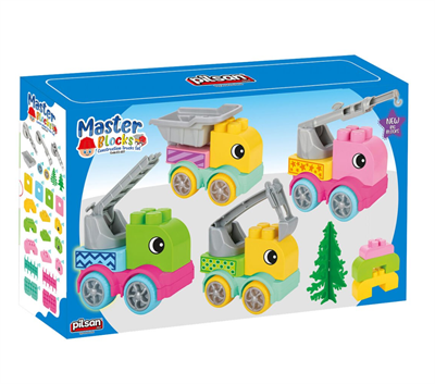 MASTER BLOKLAR İNŞAAT KAMYONLARI SETİ