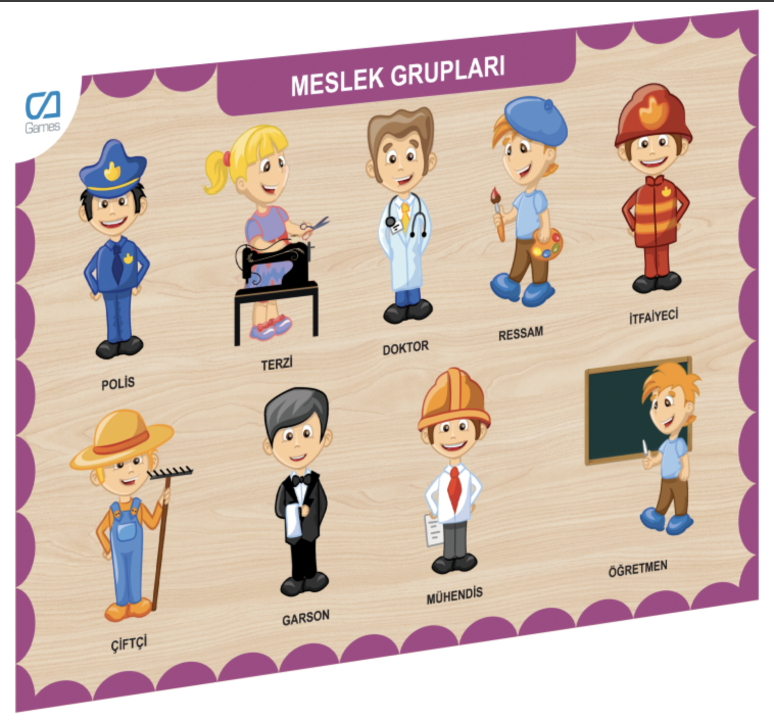 CA GAMES AHŞAP MESLEK GRUPLARI BUL-TAK