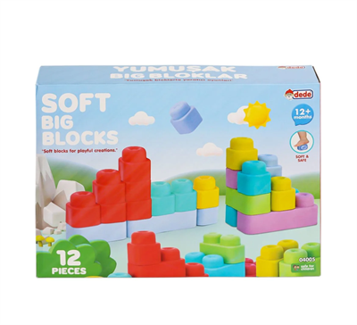 Yumuşak Big Bloklar 12 Parça -Dede